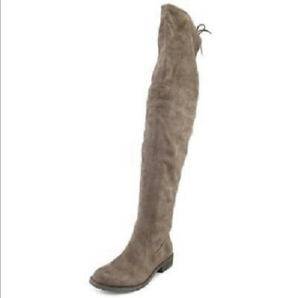 Nine West Nolita over the knee brown suede boots